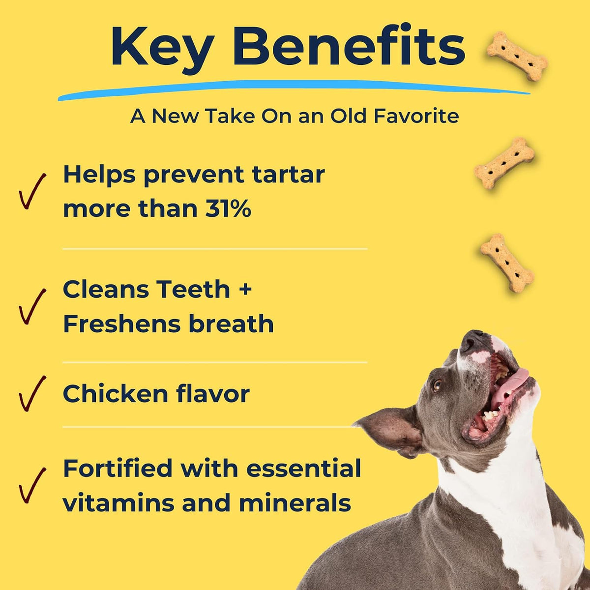 ® Dental Dog Biscuits, Tartar Control, Chicken, 26 oz