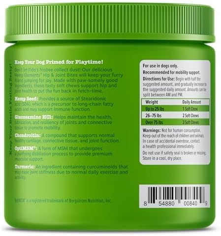 Glucosamine for Dogs - Dog Joint Supplement, Duck