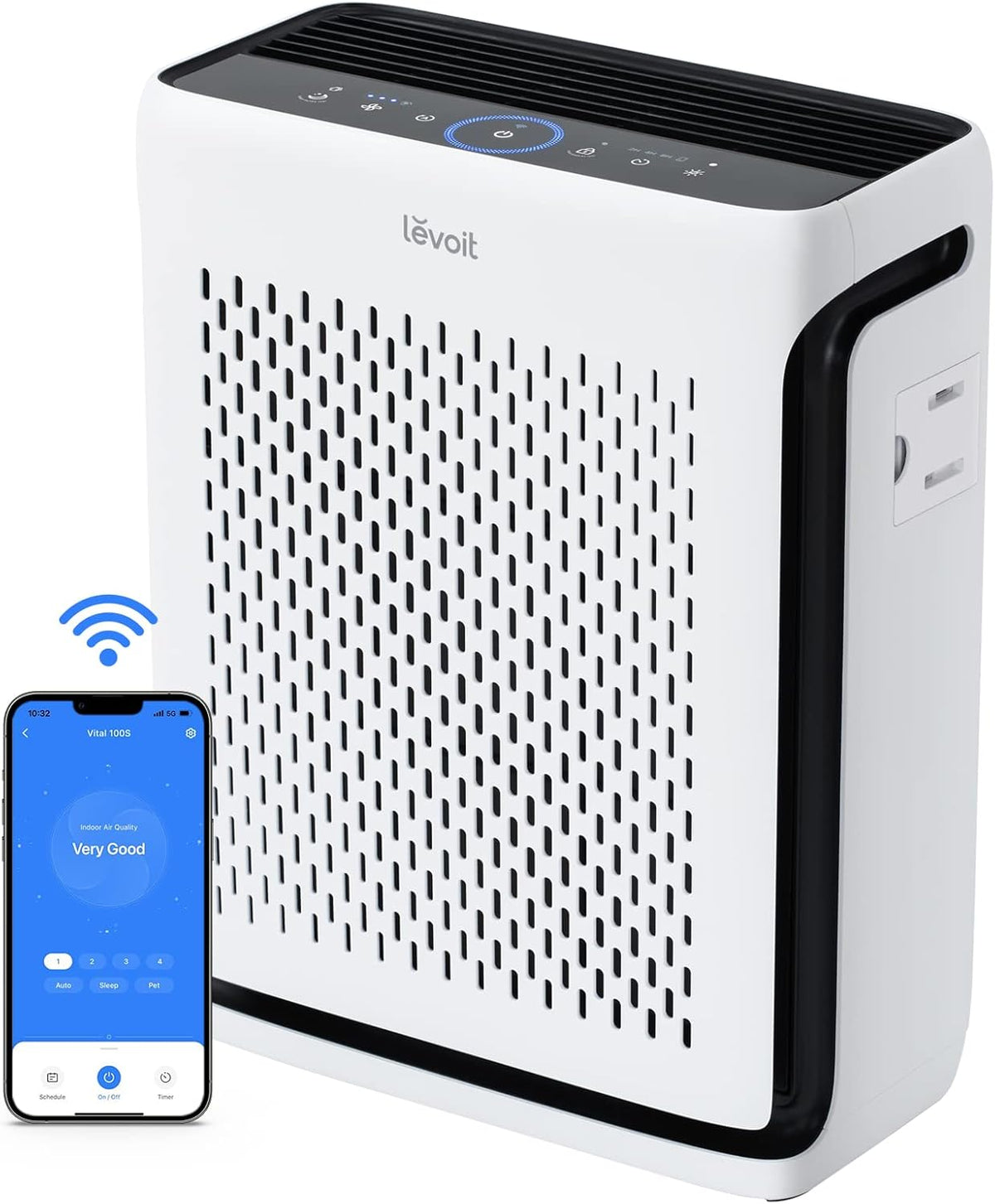 Air Purifier for Home Pets Bedroom Dorm Room Washable Pre-Filter