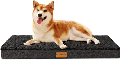 Orthopedic Large Dog Bed Washable Pet Sofa Mat 48''X30'' Black