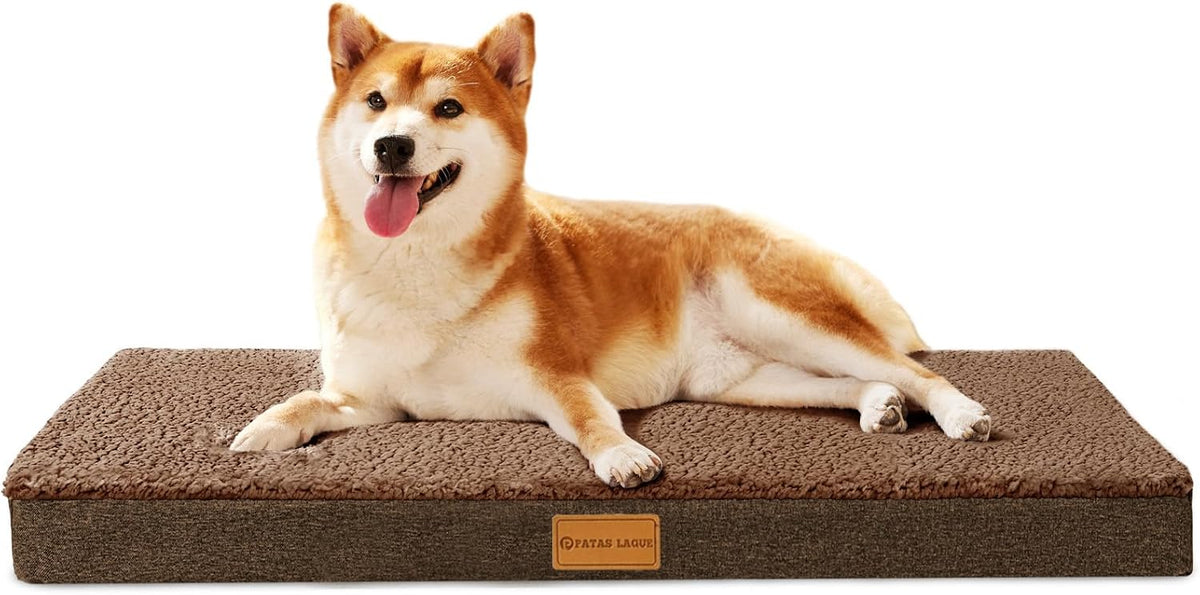 Orthopedic Large Dog Bed Washable Pet Sofa Mat 48''X30'' Black
