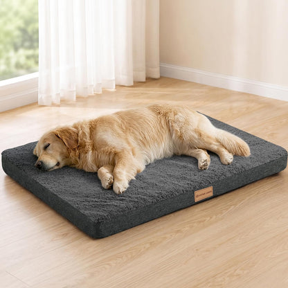 Orthopedic Large Dog Bed Washable Pet Sofa Mat 48''X30'' Black