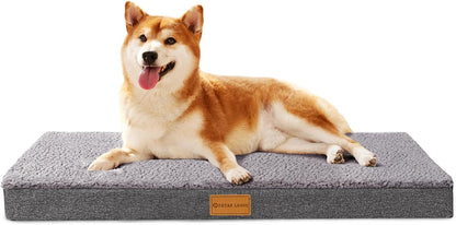 Orthopedic Large Dog Bed Washable Pet Sofa Mat 48''X30'' Black