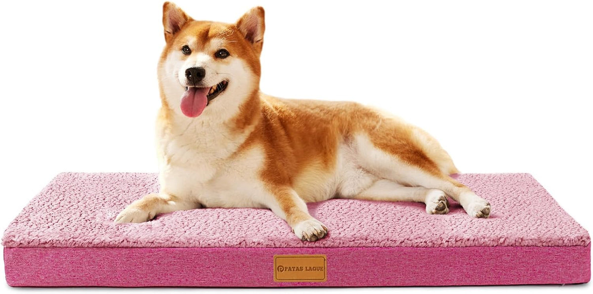 Orthopedic Large Dog Bed Washable Pet Sofa Mat 48''X30'' Black