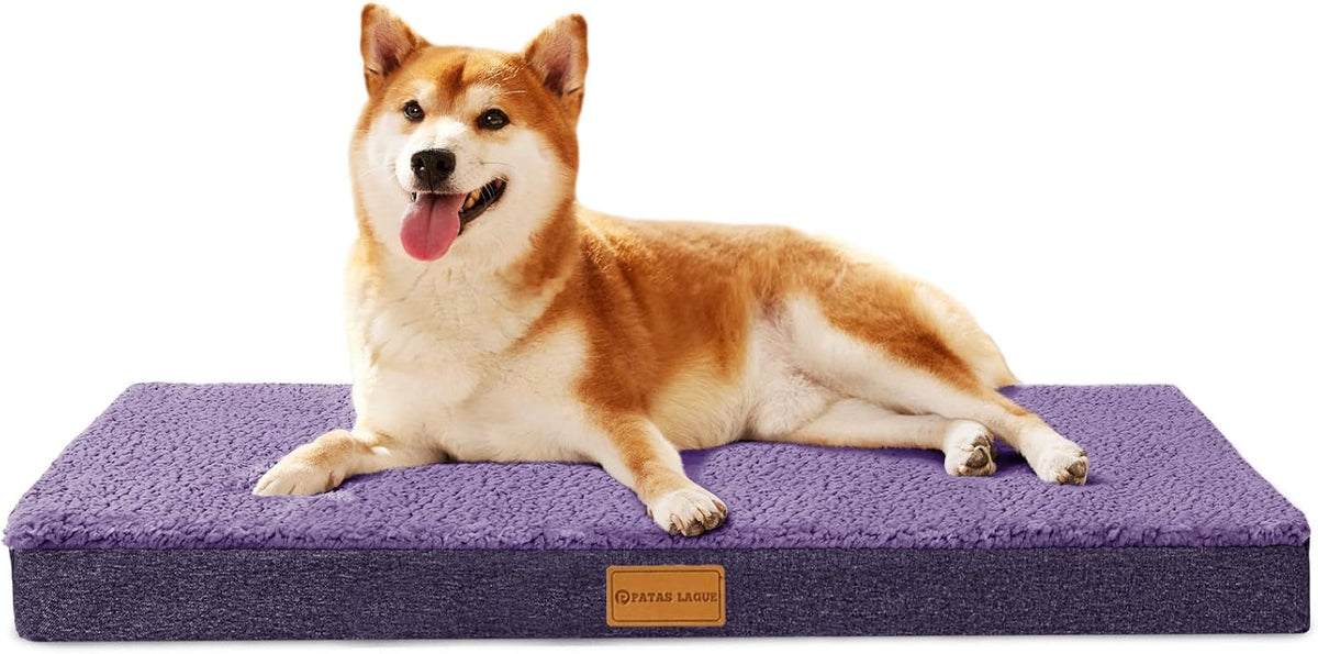Orthopedic Large Dog Bed Washable Pet Sofa Mat 48''X30'' Black