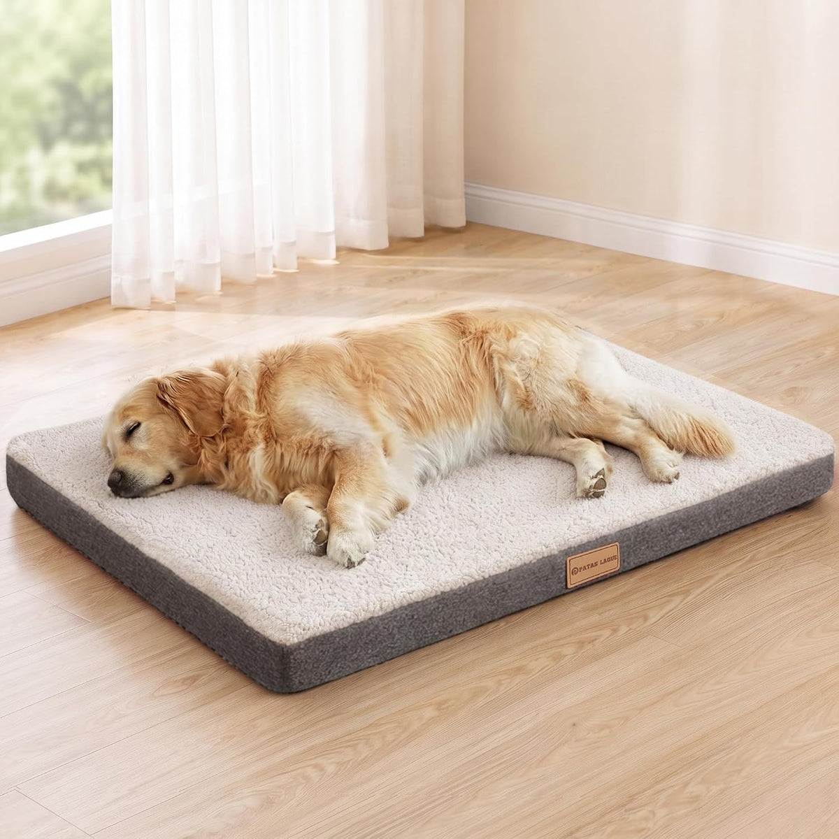 Orthopedic Large Dog Bed Washable Pet Sofa Mat 48''X30'' Black