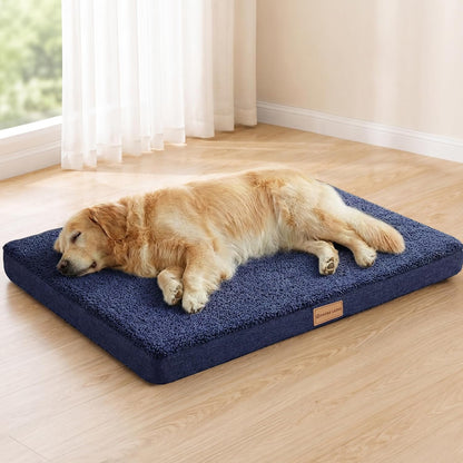 Orthopedic Large Dog Bed Washable Pet Sofa Mat 48''X30'' Black