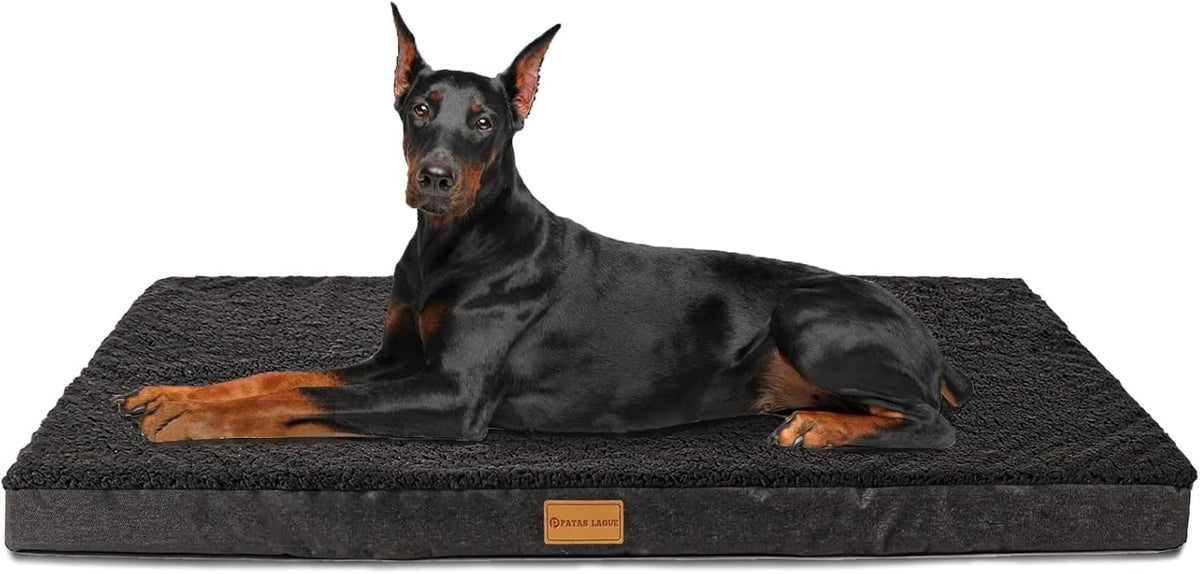 Orthopedic Large Dog Bed Washable Pet Sofa Mat 48''X30'' Black
