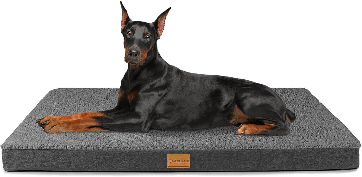 Orthopedic Large Dog Bed Washable Pet Sofa Mat 48''X30'' Black