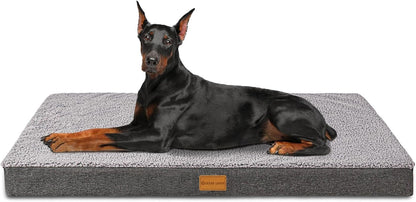 Orthopedic Large Dog Bed Washable Pet Sofa Mat 48''X30'' Black
