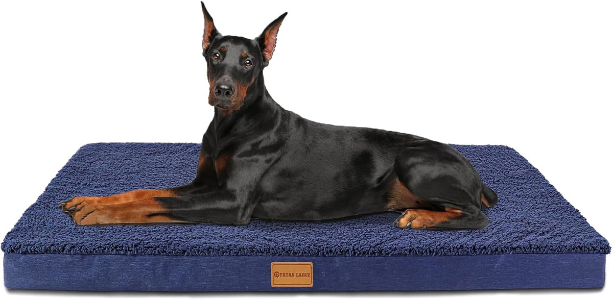 Orthopedic Large Dog Bed Washable Pet Sofa Mat 48''X30'' Black