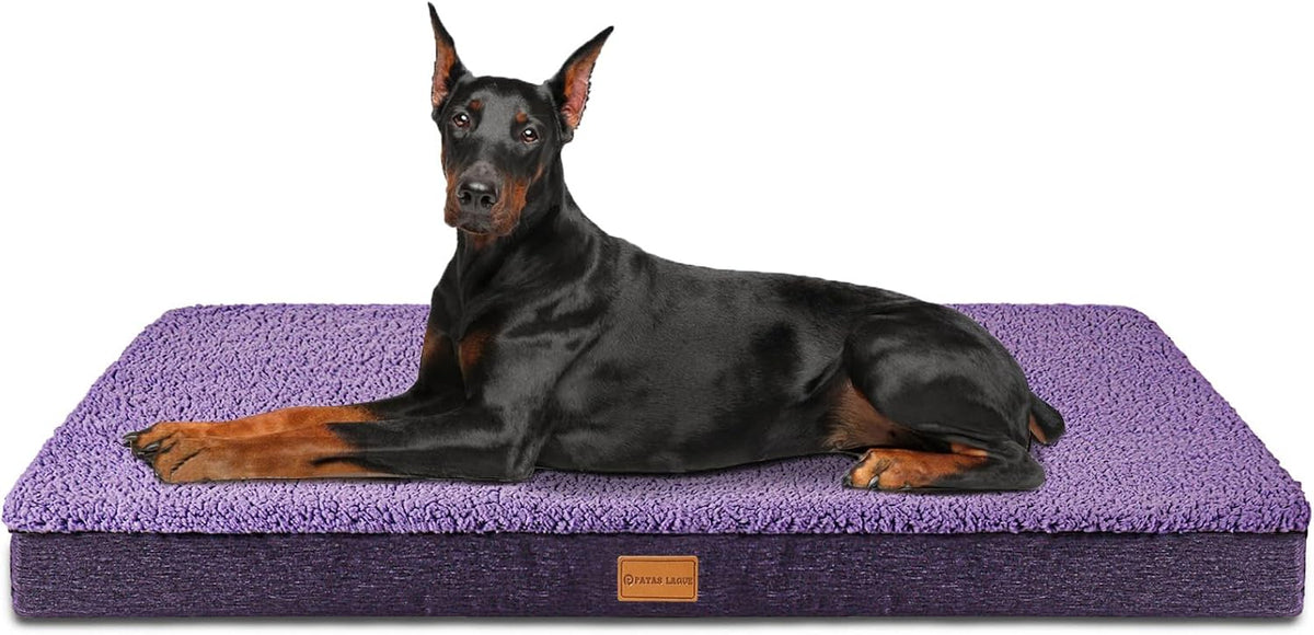 Orthopedic Large Dog Bed Washable Pet Sofa Mat 48''X30'' Black
