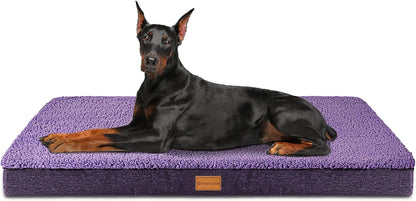 Orthopedic Large Dog Bed Washable Pet Sofa Mat 48''X30'' Black