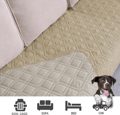 Waterproof Dog Bed Cover Pet Blanket for Furniture Bed Couch Sofa Reversible - Colors B