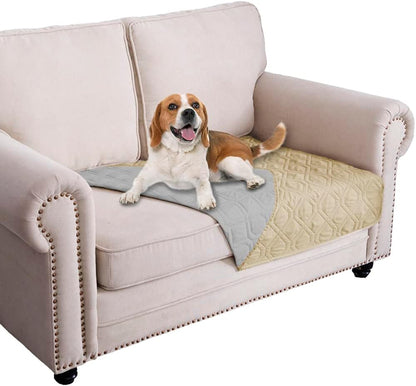 Waterproof Dog Bed Cover Pet Blanket for Furniture Bed Couch Sofa Reversible - Colors B