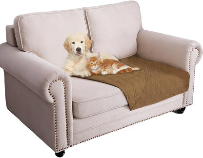 Waterproof Dog Bed Cover Pet Blanket for Furniture Bed Couch Sofa Reversible - Colors B