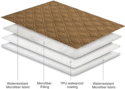 Waterproof Dog Bed Cover Pet Blanket for Furniture Bed Couch Sofa Reversible - Colors B