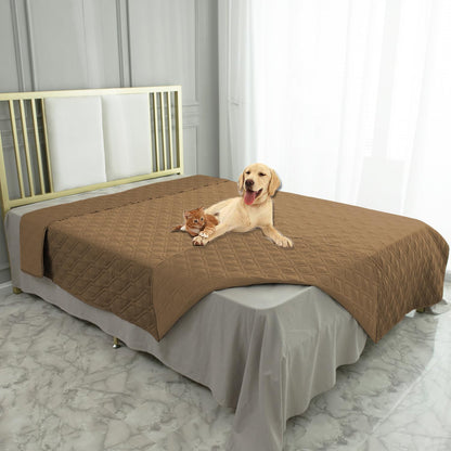 Waterproof Dog Bed Cover Pet Blanket for Furniture Bed Couch Sofa Reversible - Colors B