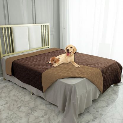 Waterproof Dog Bed Cover Pet Blanket for Furniture Bed Couch Sofa Reversible - Colors B