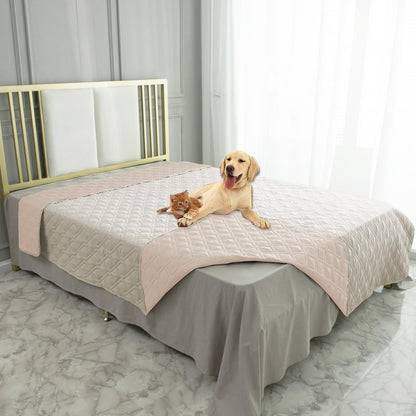 Waterproof Dog Bed Cover Pet Blanket for Furniture Bed Couch Sofa Reversible - Colors B