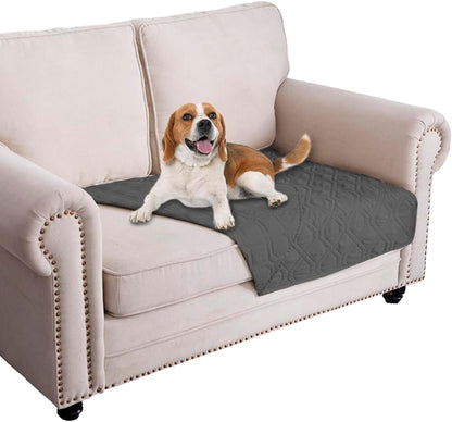Waterproof Dog Bed Cover Pet Blanket for Furniture Bed Couch Sofa Reversible - Colors B