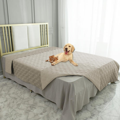 Waterproof Dog Bed Cover Pet Blanket for Furniture Bed Couch Sofa Reversible - Colors B
