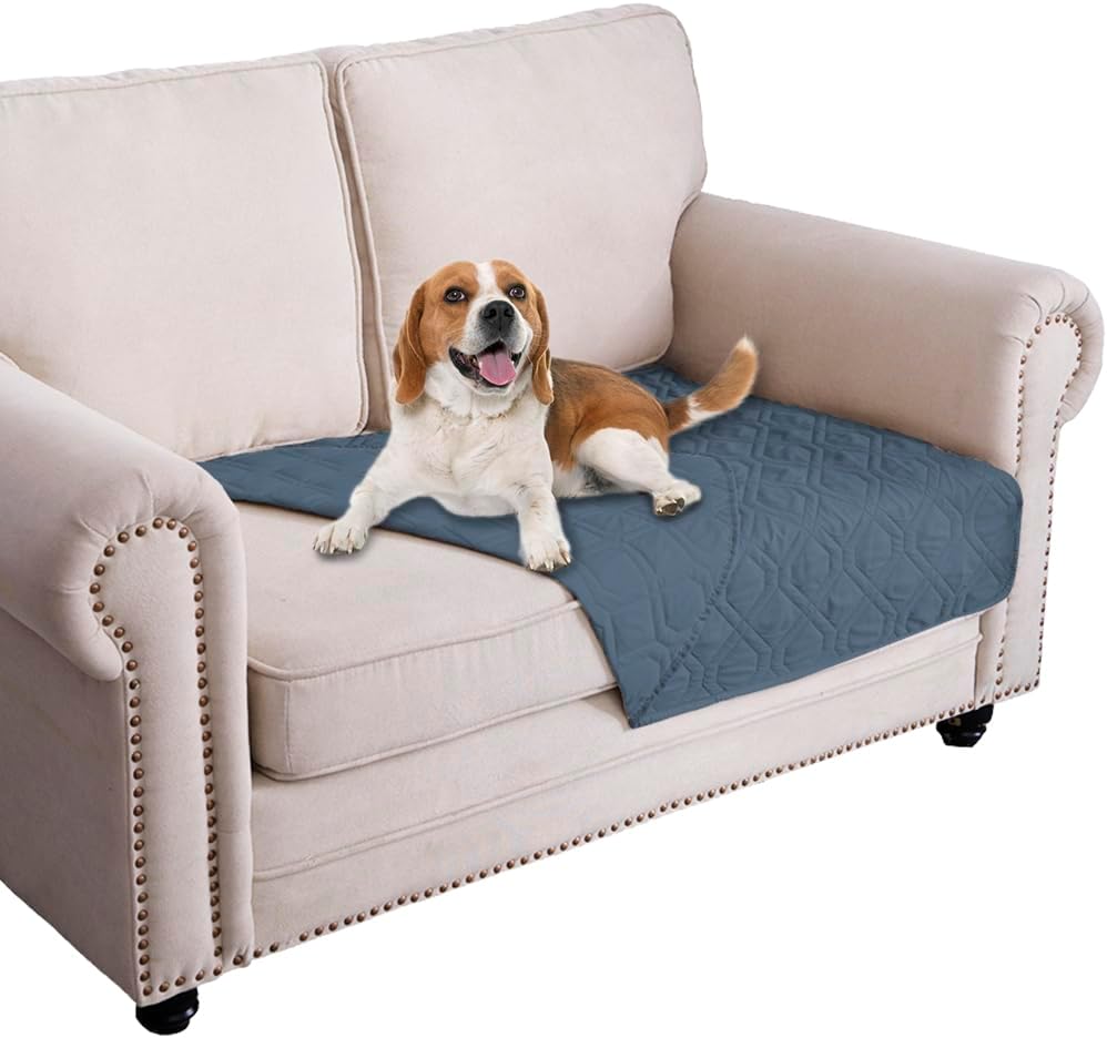 Waterproof Dog Bed Cover Pet Blanket for Furniture Bed Couch Sofa Reversible - Colors B
