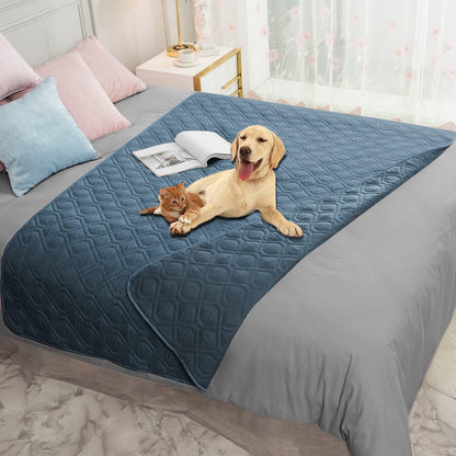 Waterproof Dog Bed Cover Pet Blanket for Furniture Bed Couch Sofa Reversible - Colors B