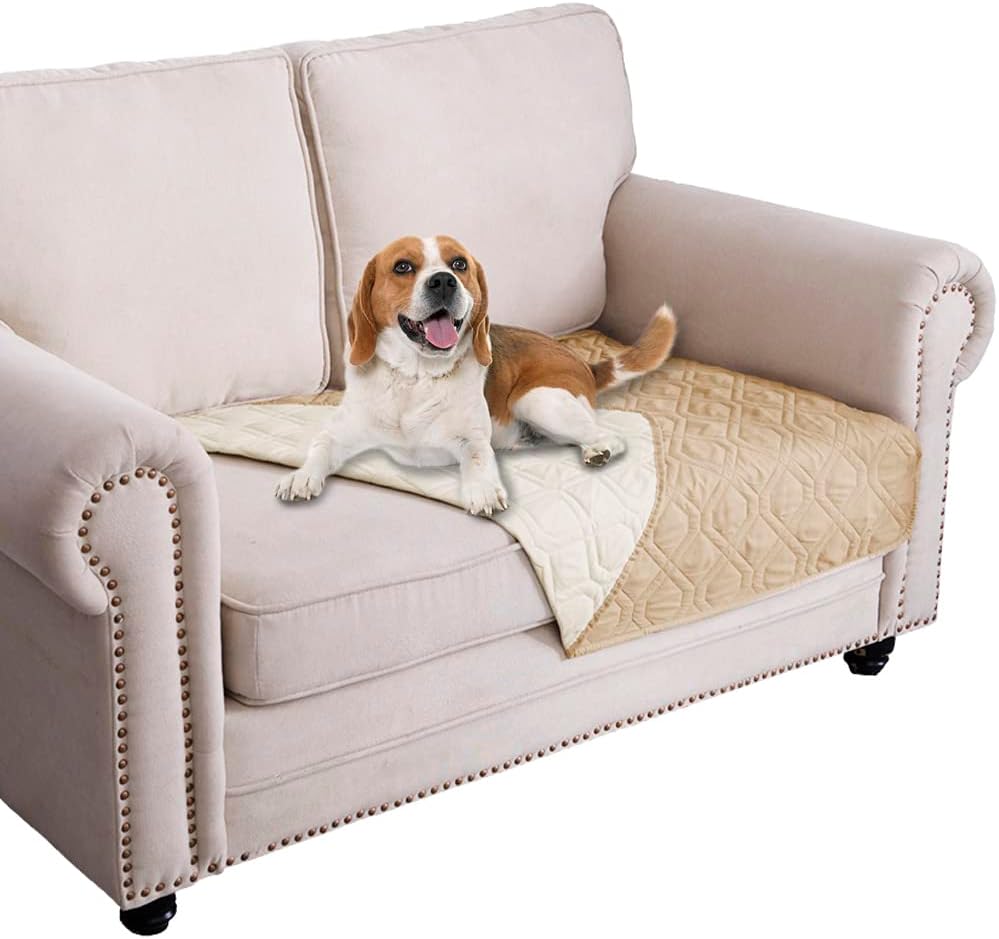 Waterproof Dog Bed Cover Pet Blanket for Furniture Bed Couch Sofa Reversible - Colors B