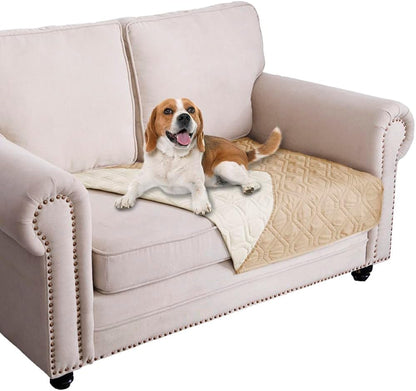 Waterproof Dog Bed Cover Pet Blanket for Furniture Bed Couch Sofa Reversible - Colors B