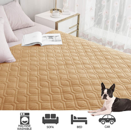 Waterproof Dog Bed Cover Pet Blanket for Furniture Bed Couch Sofa Reversible - Colors B