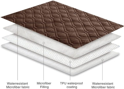 Waterproof Dog Bed Cover Pet Blanket for Furniture Bed Couch Sofa Reversible - Colors B