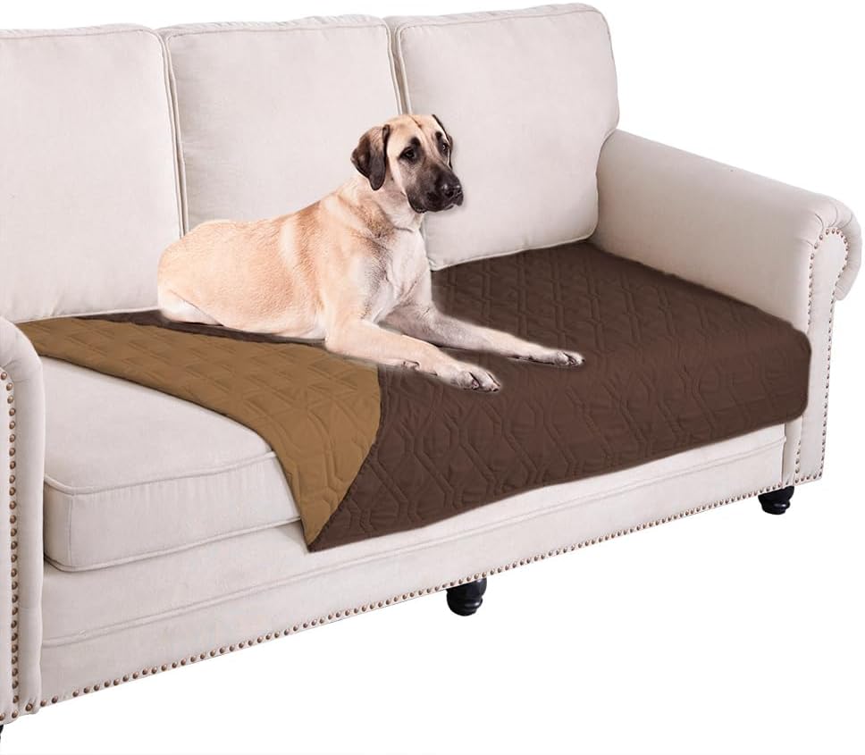 Waterproof Dog Bed Cover Pet Blanket for Furniture Bed Couch Sofa Reversible - Colors B