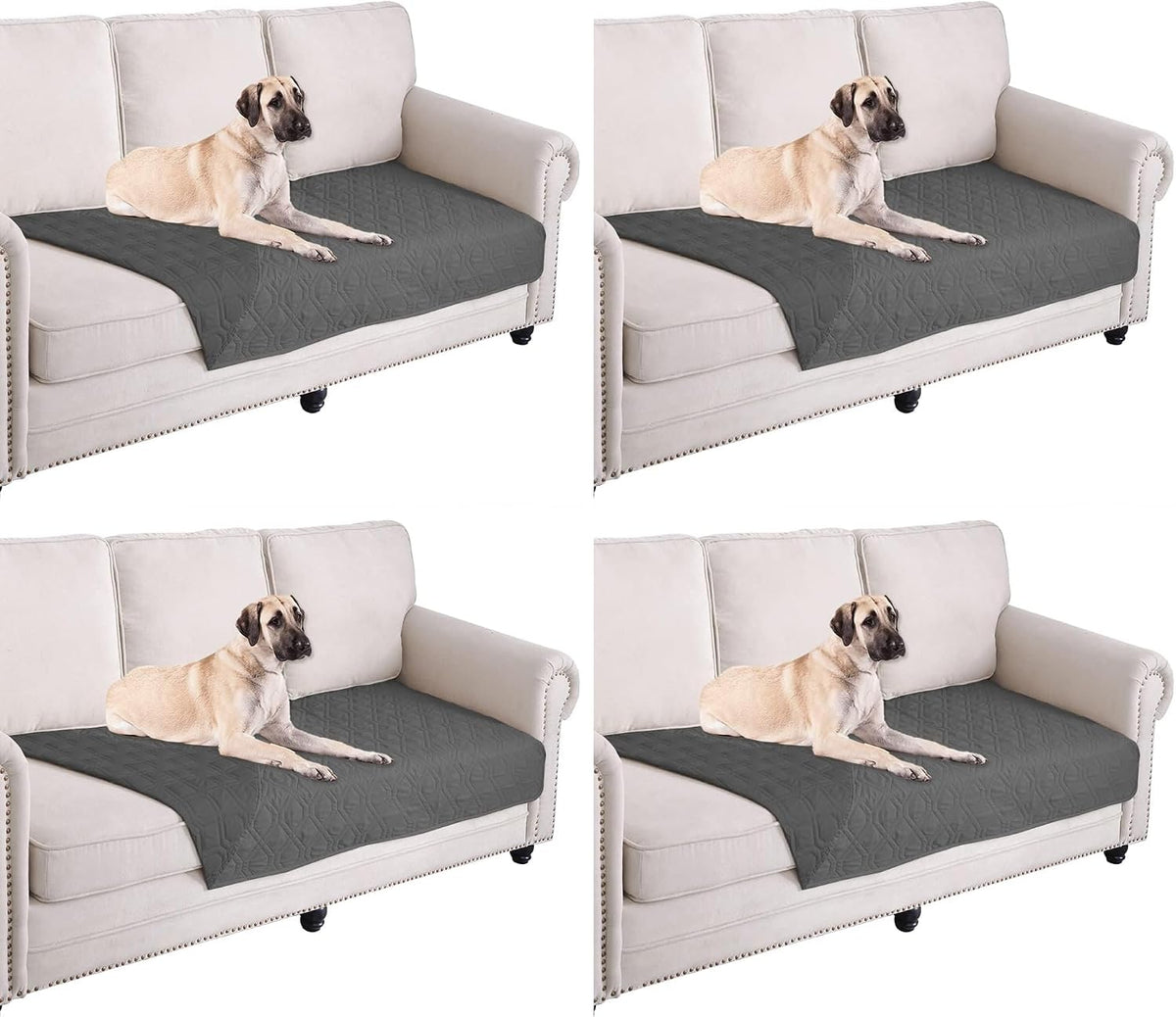 Waterproof Dog Bed Cover Pet Blanket for Furniture Bed Couch Sofa Reversible - Colors B