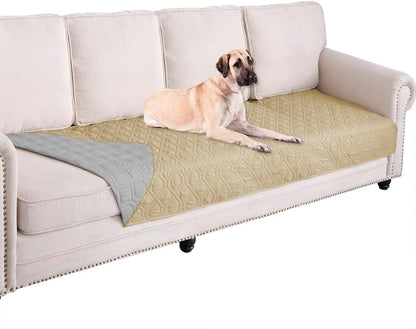 Waterproof Dog Bed Cover Pet Blanket for Furniture Bed Couch Sofa Reversible - Colors B