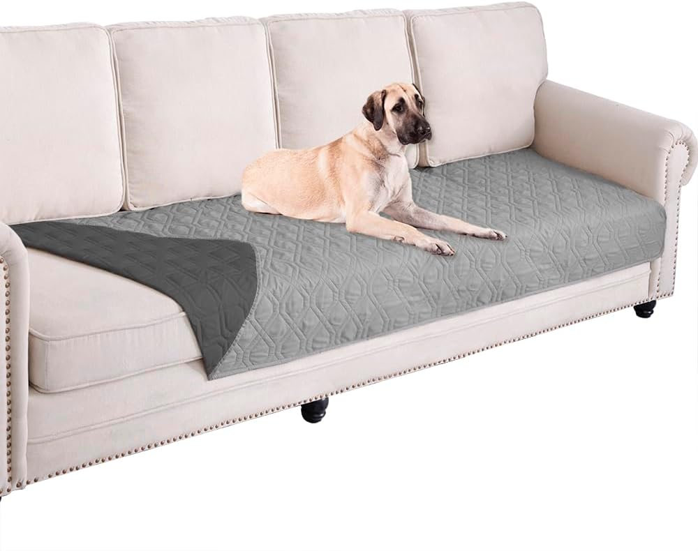 Waterproof Dog Bed Cover Pet Blanket for Furniture Bed Couch Sofa Reversible - Colors B