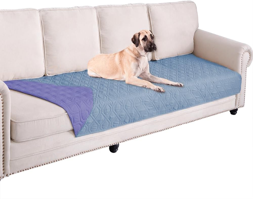 Waterproof Dog Bed Cover Pet Blanket for Furniture Bed Couch Sofa Reversible - Colors B