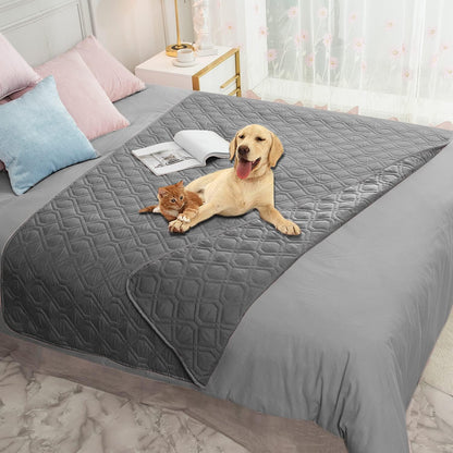 Waterproof Dog Bed Cover Pet Blanket for Furniture Bed Couch Sofa Reversible - Colors B