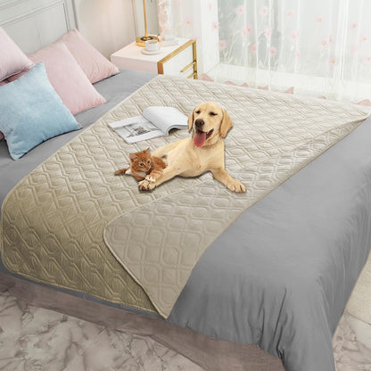 Waterproof Dog Bed Cover Pet Blanket for Furniture Bed Couch Sofa Reversible - Colors B