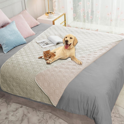 Waterproof Dog Bed Cover Pet Blanket for Furniture Bed Couch Sofa Reversible - Colors B