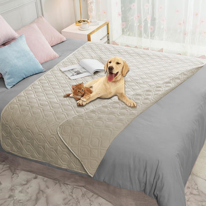Waterproof Dog Bed Cover Pet Blanket for Furniture Bed Couch Sofa Reversible - Colors B