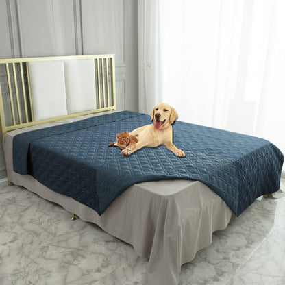 Waterproof Dog Bed Cover Pet Blanket for Furniture Bed Couch Sofa Reversible - Colors B