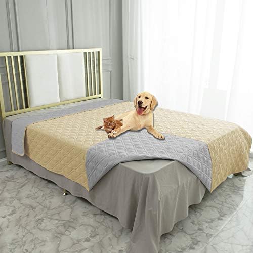 Waterproof Dog Bed Cover Pet Blanket for Furniture Bed Couch Sofa Reversible - Colors B