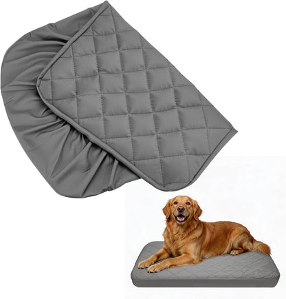 Waterproof Dog Bed Cover Replacement - XL (44"x35"), Grey