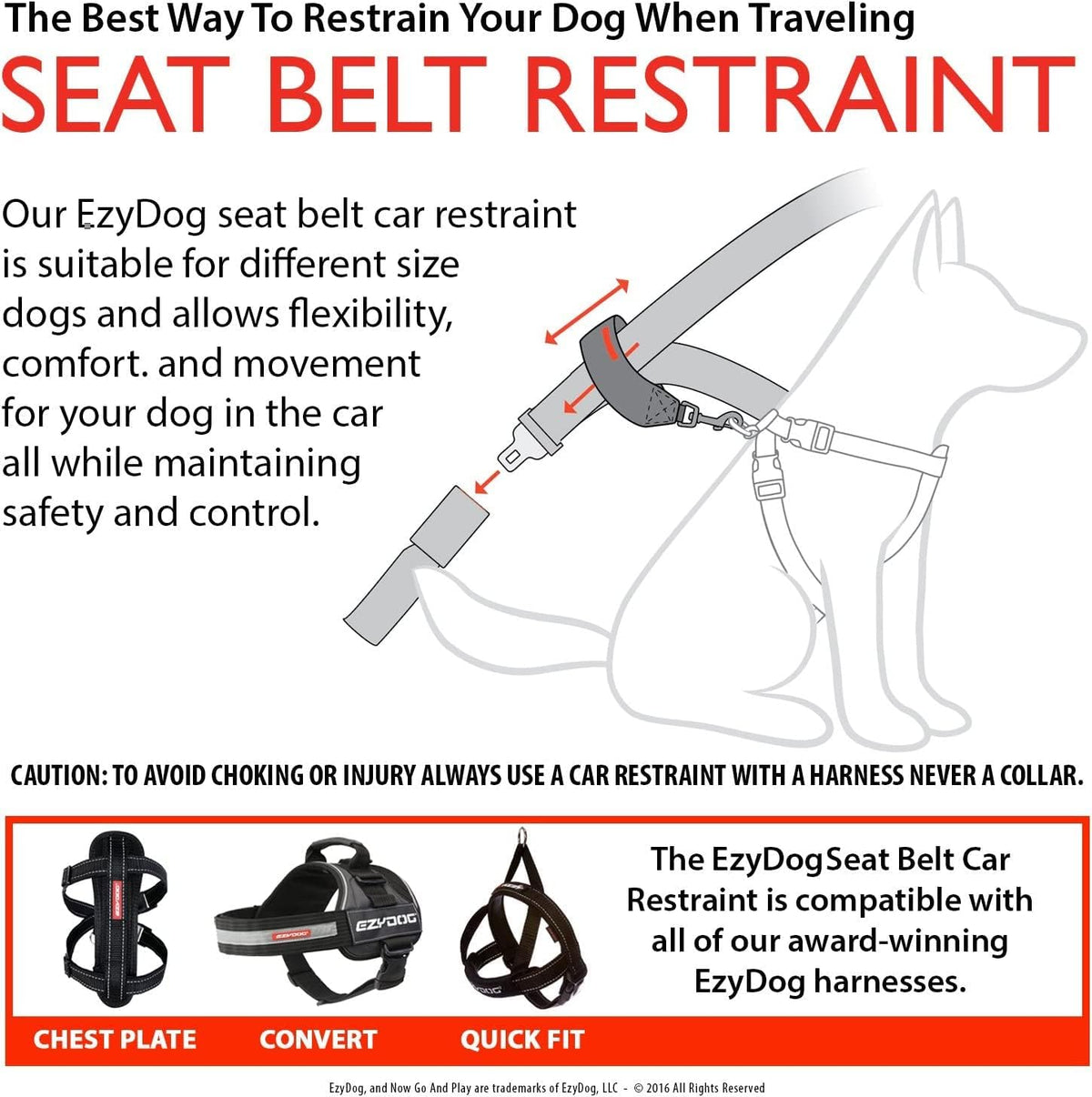 Universal Dog Seat Belt Restraint for Cars