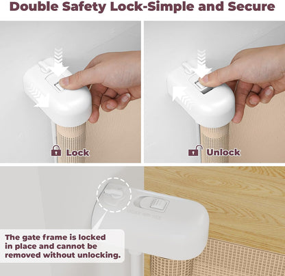 Retractable Baby Gate for Stairs & Doorways, Dog Gate Indoor Outdoor