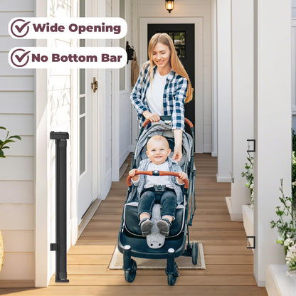 Retractable Baby Gate for Stairs & Doorways, Dog Gate Indoor Outdoor