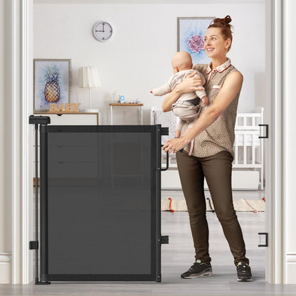 Retractable Baby Gate for Stairs & Doorways, Dog Gate Indoor Outdoor