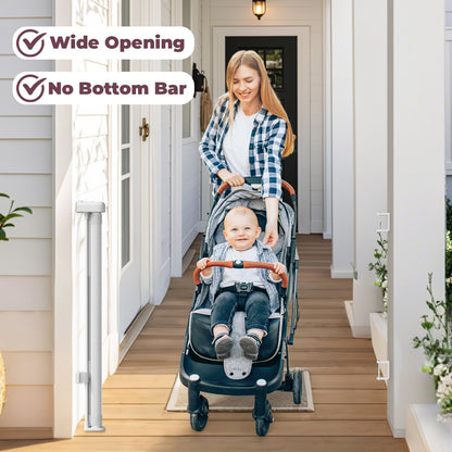Retractable Baby Gate for Stairs & Doorways, Dog Gate Indoor Outdoor