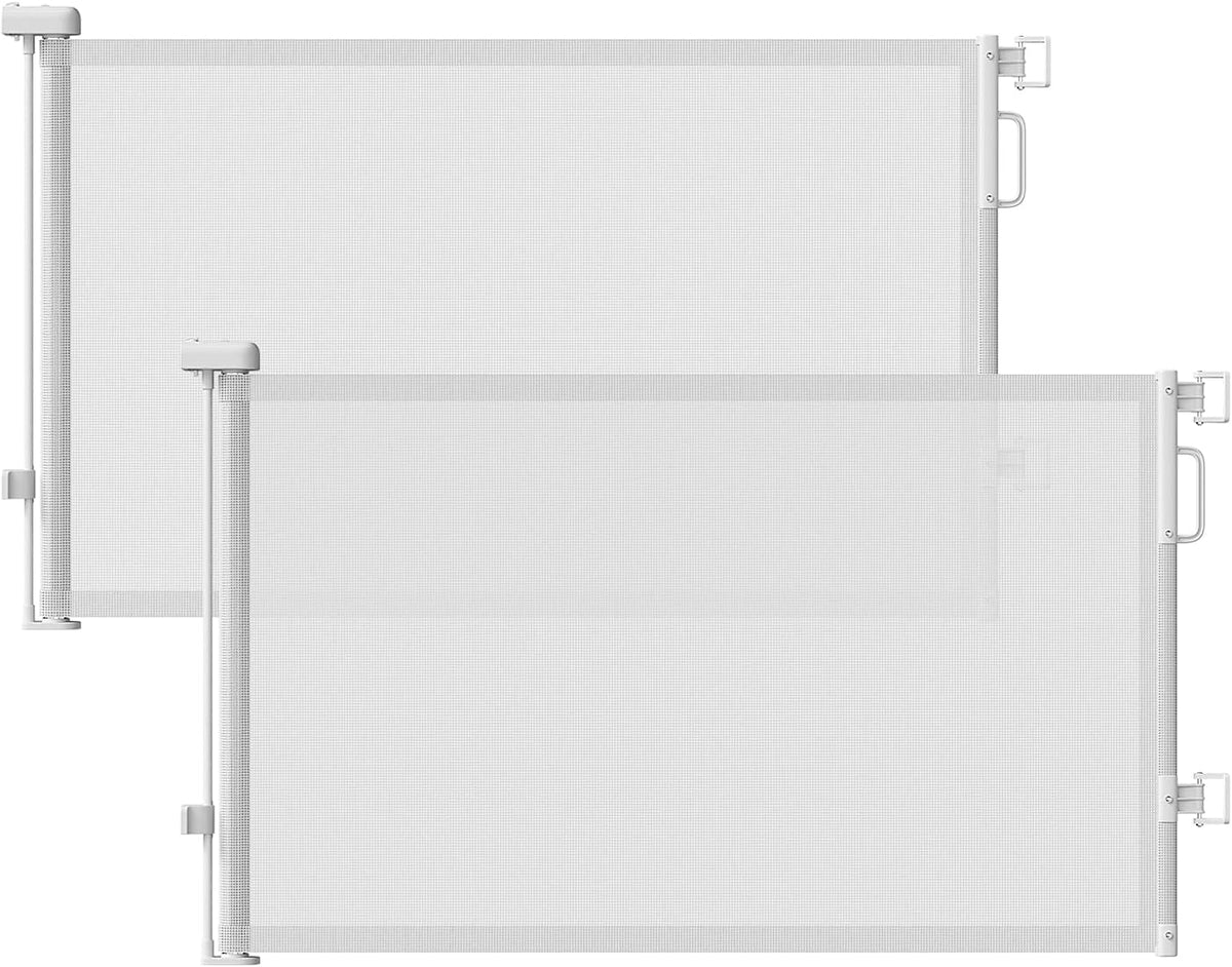 Retractable Baby Gate for Stairs & Doorways, Dog Gate Indoor Outdoor